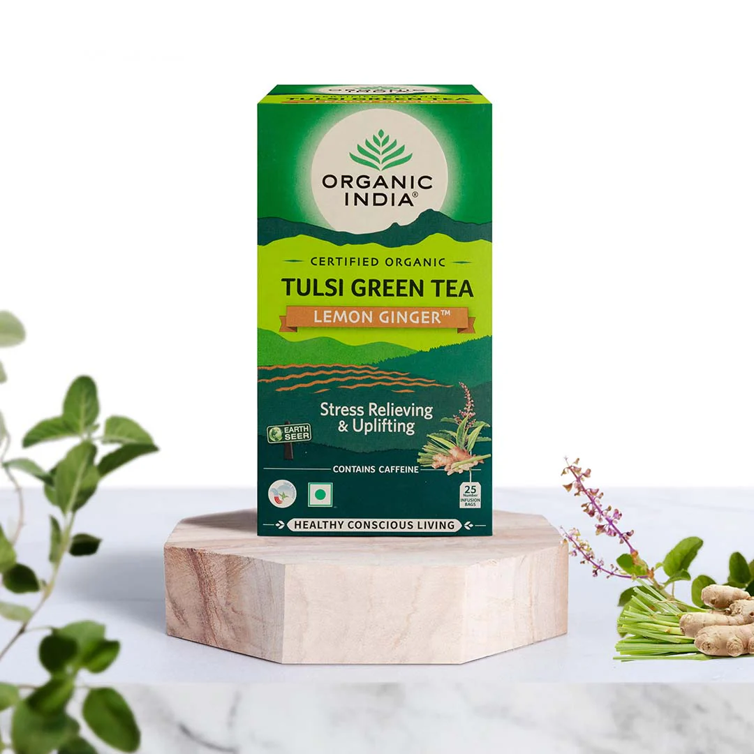 Organic India Tulsi Green Tea Lemon Ginger Product image2