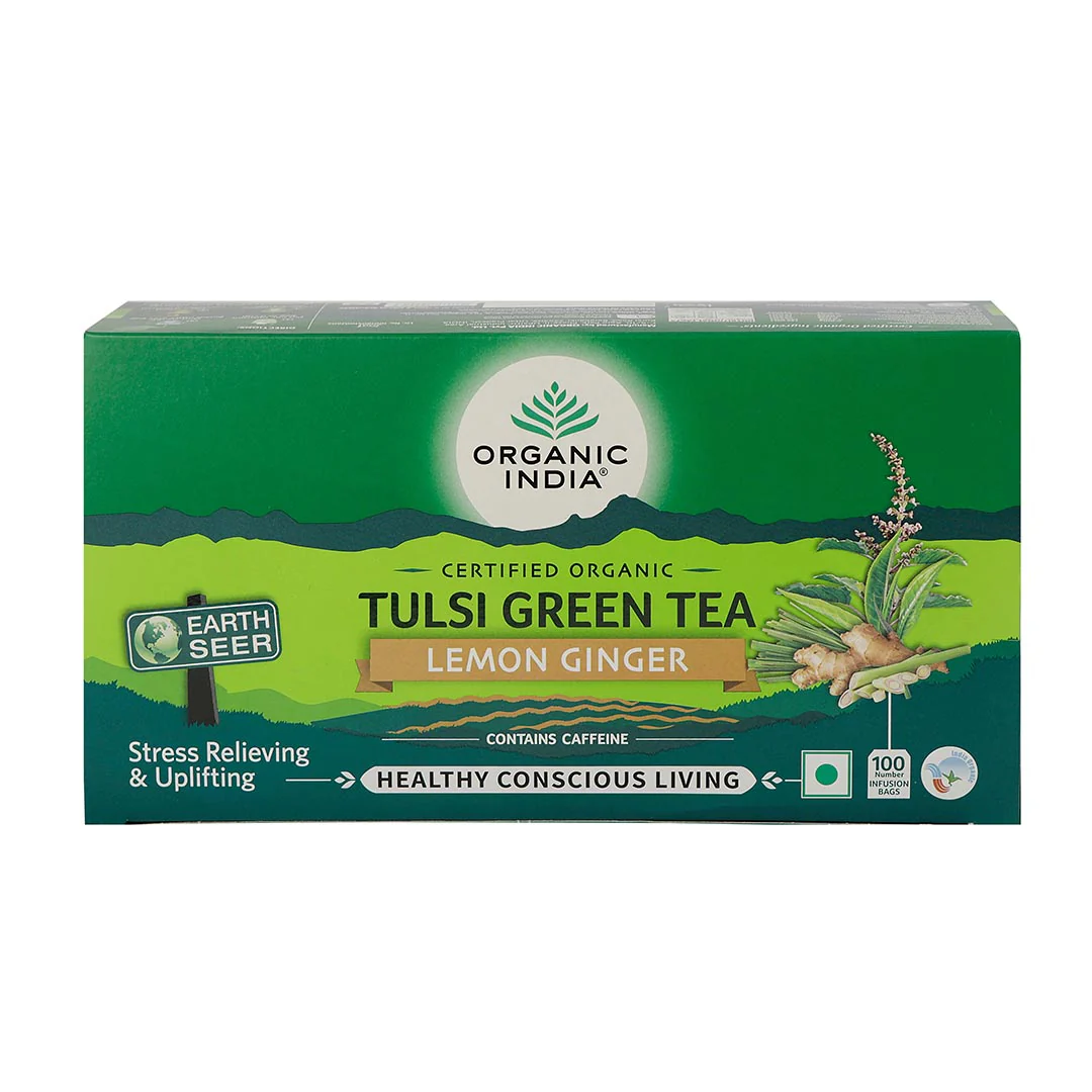 Organic India Tulsi Green Tea Lemon Ginger Product image8