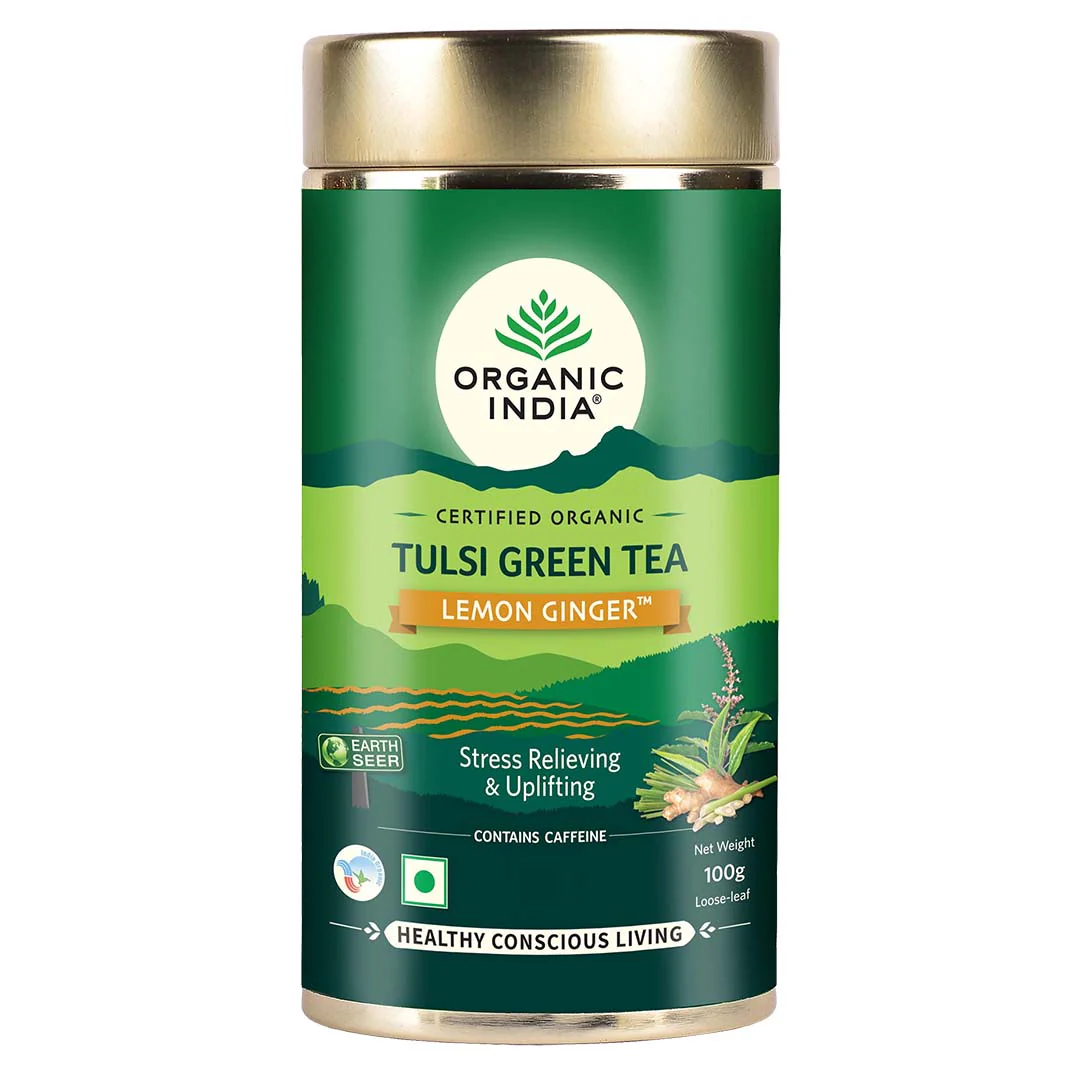Organic India Tulsi Green Tea Lemon Ginger Product image