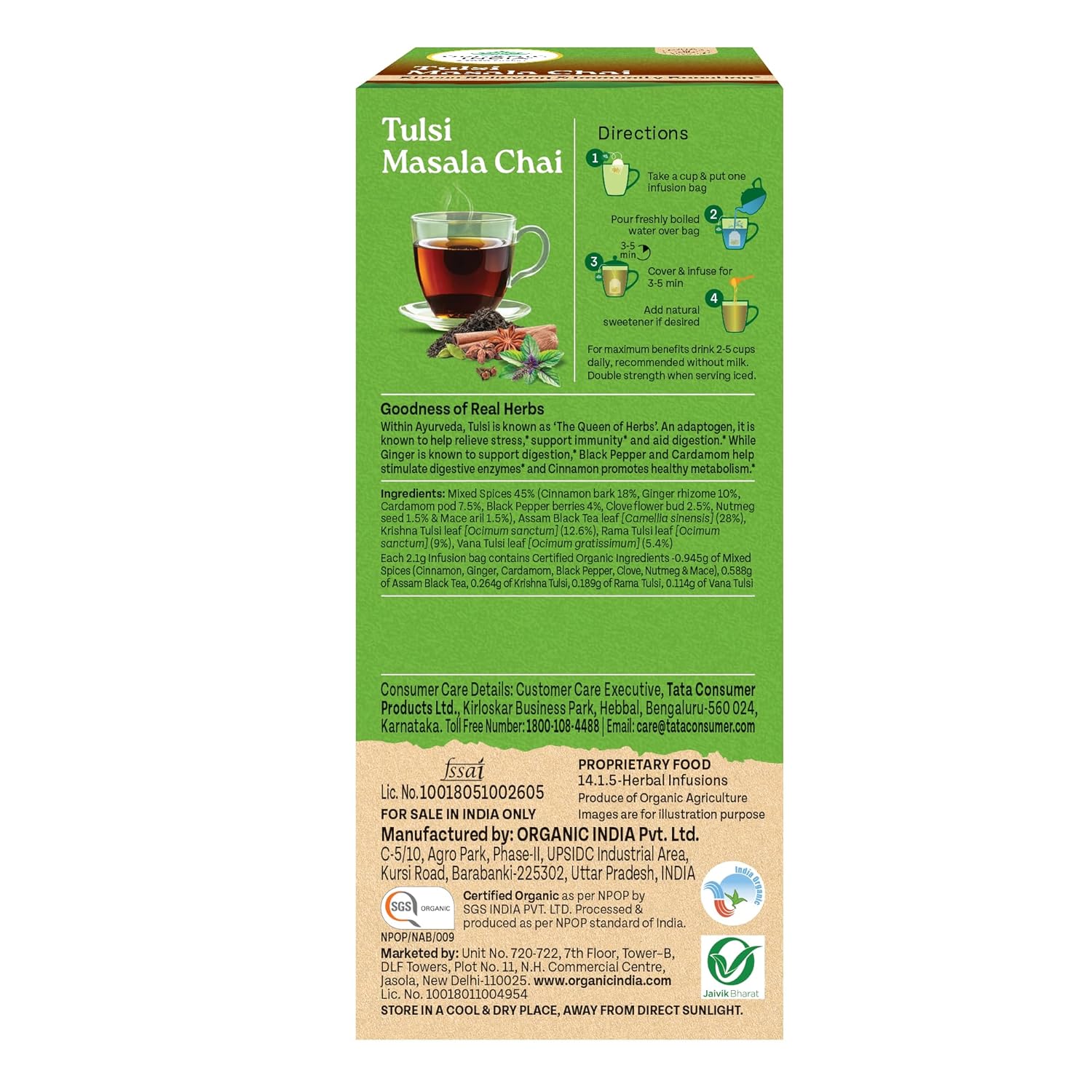 Organic India Tulsi Masala Chai Product image3