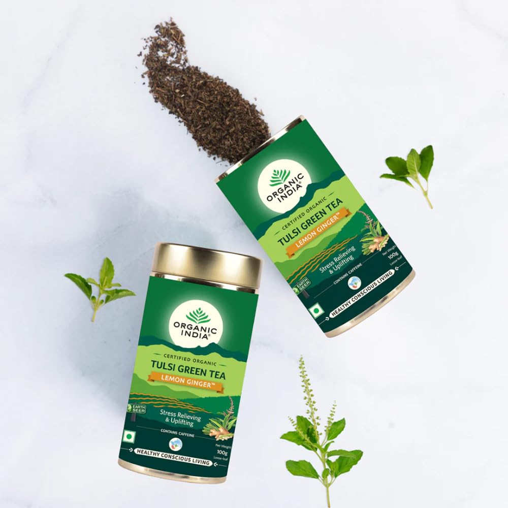 Organic India Tulsi Green Tea Lemon Ginger Product image3