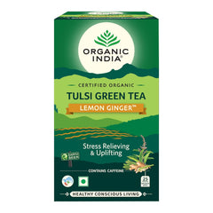 Organic India Tulsi Green Tea Lemon Ginger Product image