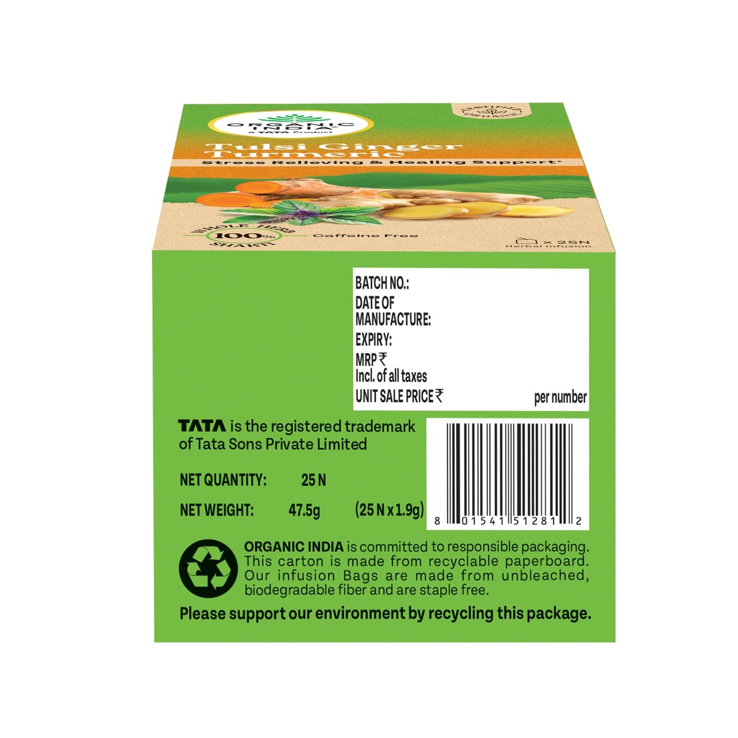 Organic India Tulsi Ginger Turmeric Product image2