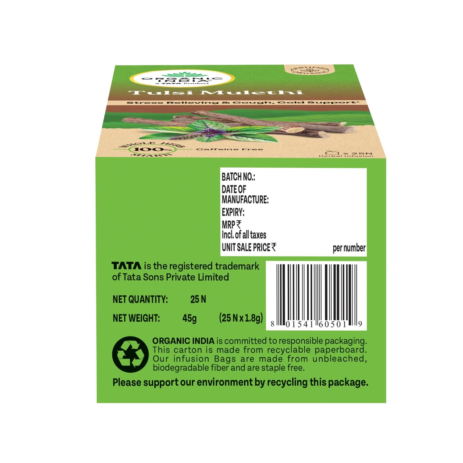 Organic India Tulsi Mulethi Green Tea Product image3