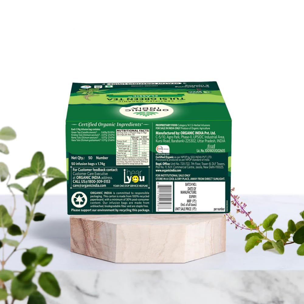 Organic India Tulsi Green Tea Classic Product image7