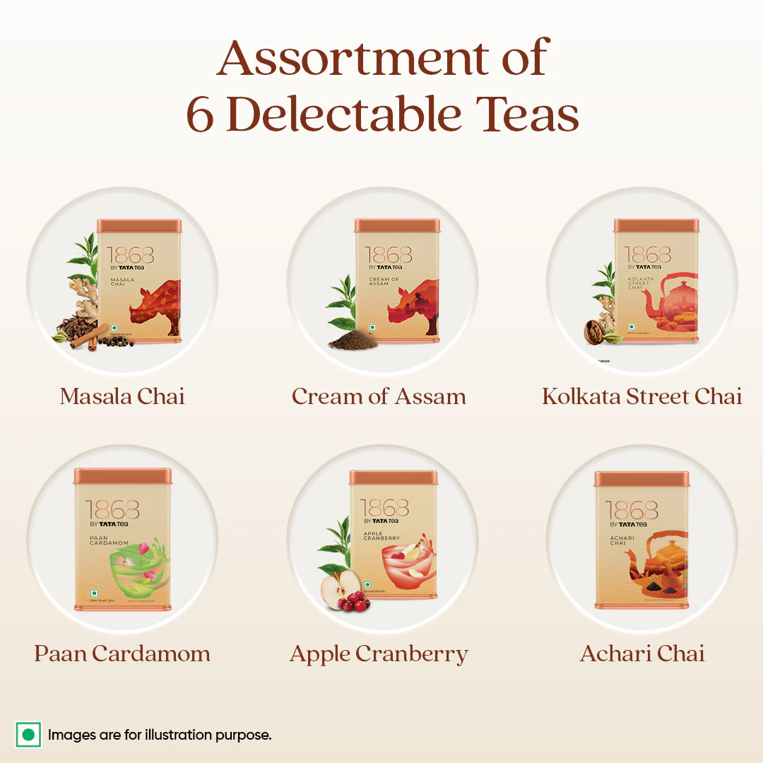 1868 By Tata Tea Assorted Gift Pack (Dawn Tea Collection) Product image3