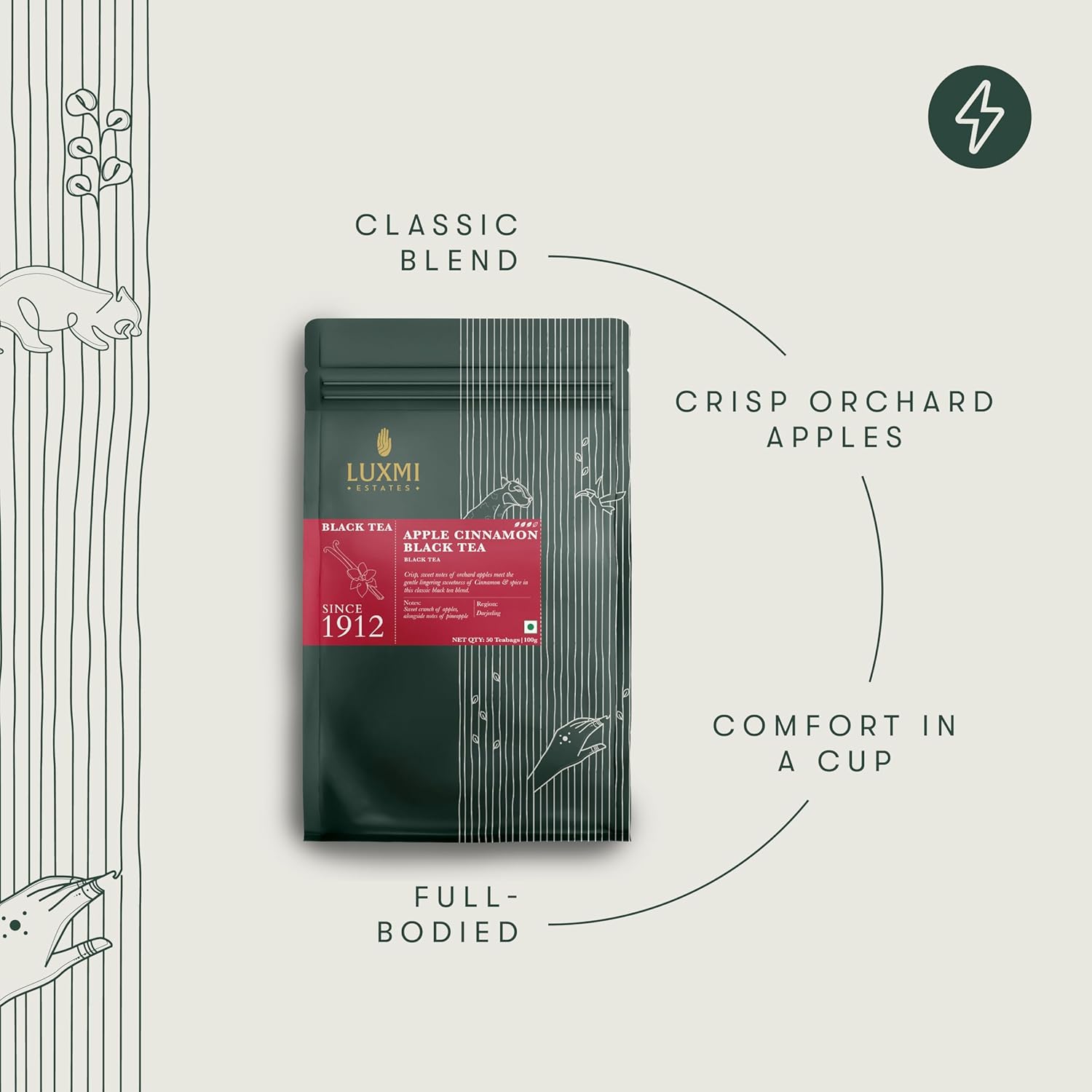 Luxmi Apple Cinnamon Black Tea Product image3