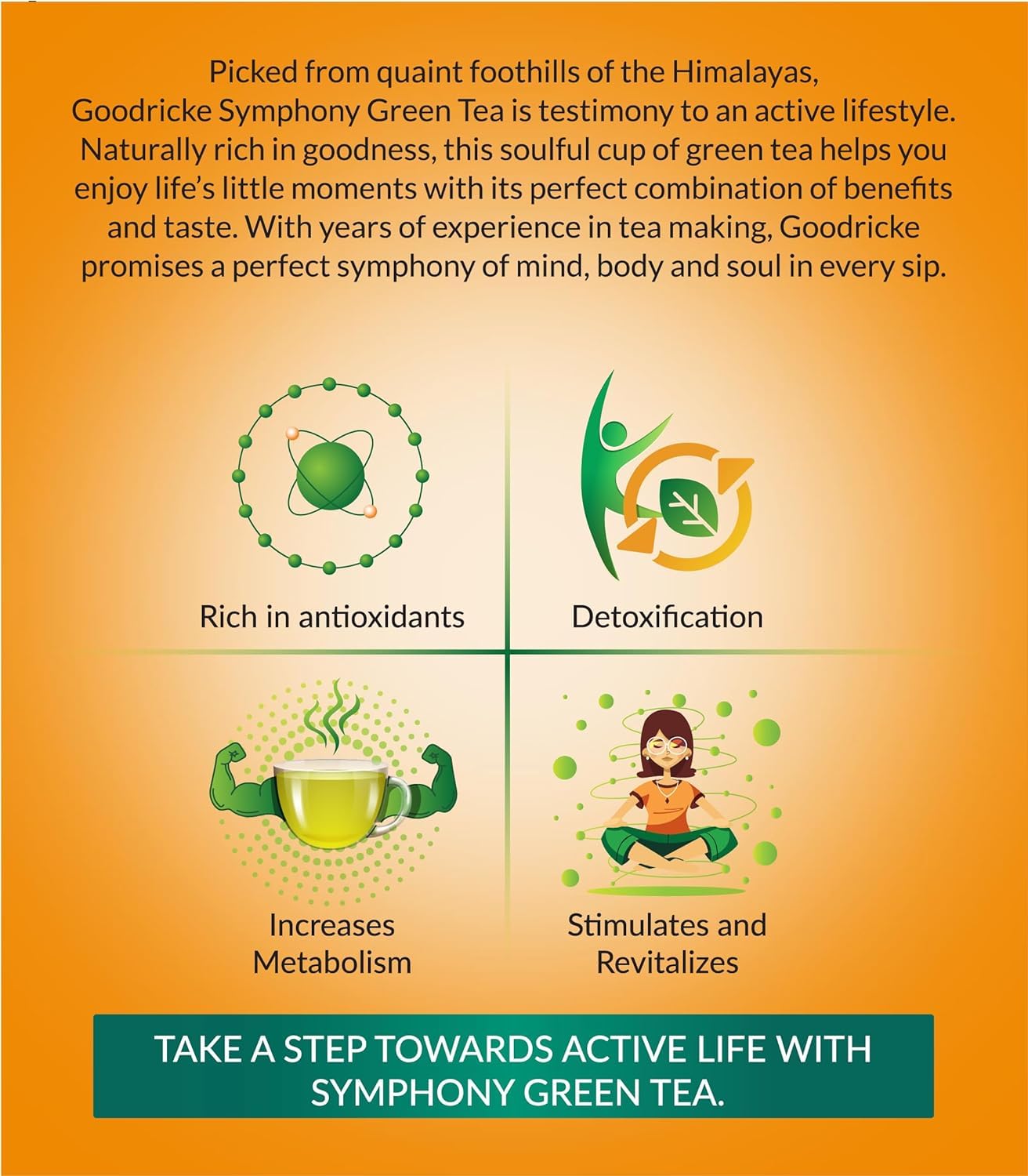 Goodricke Symphony Lemon & Honey Green Tea product image4