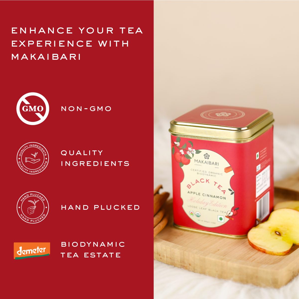 Makaibari Holiday Edition : Apple Cinnamon Black Tea Product image5