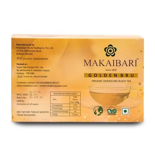 Makaibari Golden Bru Darjeeling Black Tea (Teabags) Product image2