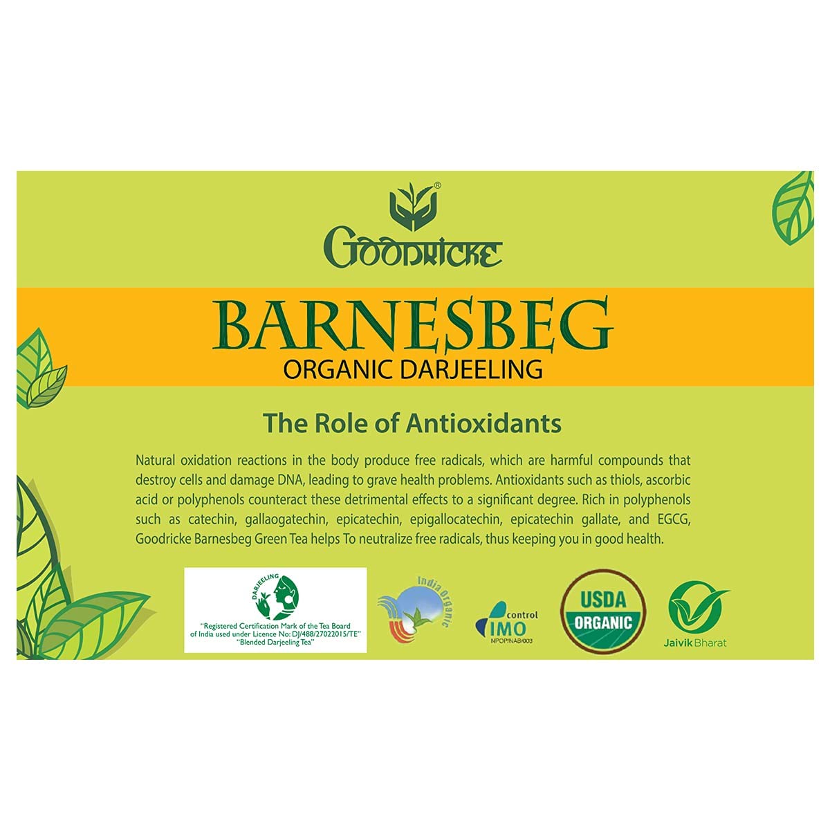 Goodricke Barnesbeg Organic Darjeeling Green Tea product image2