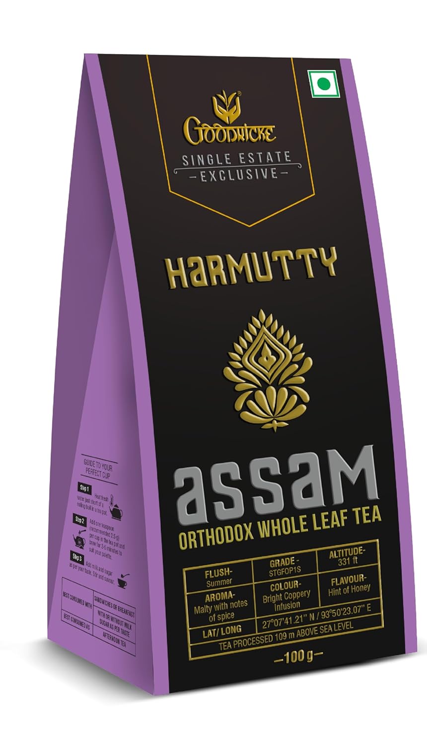 Goodricke Harmutty Single Estate Assam Orthodox Whole Leaf Tea  product image5