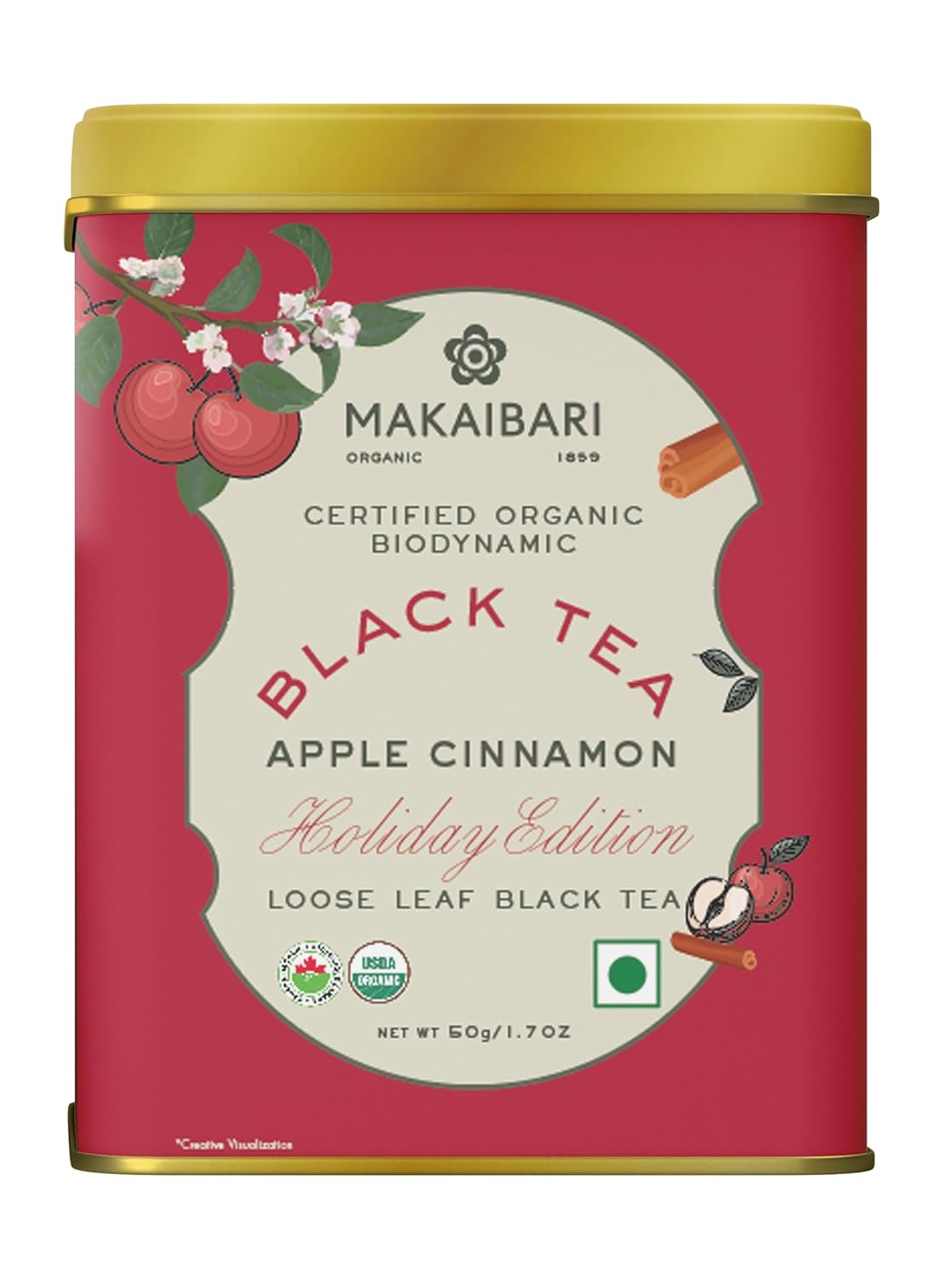 Makaibari Holiday Edition : Apple Cinnamon Black Tea Product image