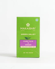 Makaibari Green Valley Apoorva Pure Tulsi and Ginger Green Tea (Teabags) Product image