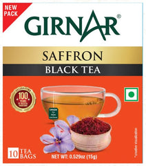 Girnar Black Tea Bags Saffron image 4