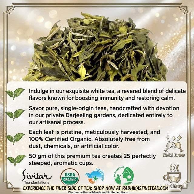 Premium White Loose Leaf To Destress Tea image2