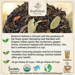 Anti-Inflammatory Kahwa Blend With Almond And Spices To Soothe And Build Immunity Tea image2
