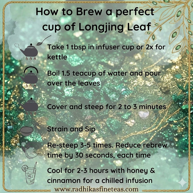 Premium Longjing Green Tea Light and Revitalising Tea image4