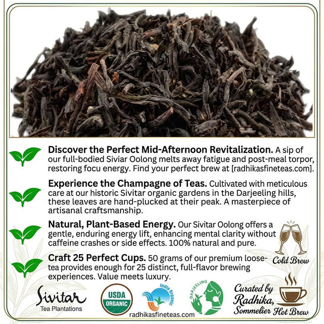 Oolong Loose Leaf For Wellness Sustained Energy And Mental Sharpness Tea image1