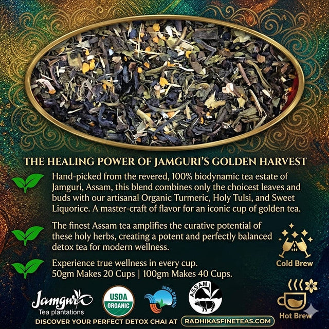 Turmeric Tulsi Licorice Chai Golden Warmth Gentle Strength Tea image2