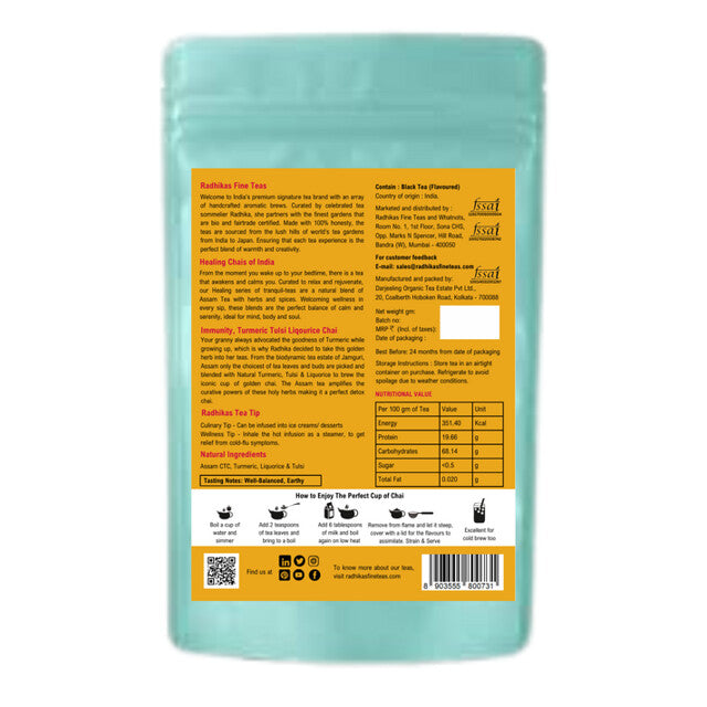 Turmeric Tulsi Licorice Chai Golden Warmth Gentle Strength Tea image5