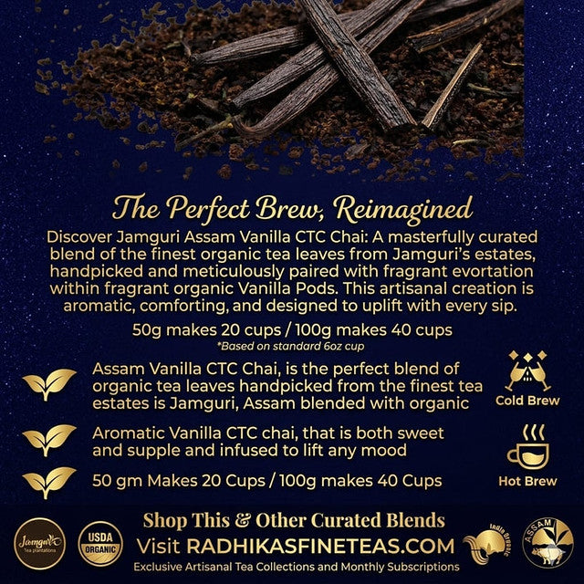 Vanilla Chai Tea Smooth Calming and Aromatic Blend Tea image2