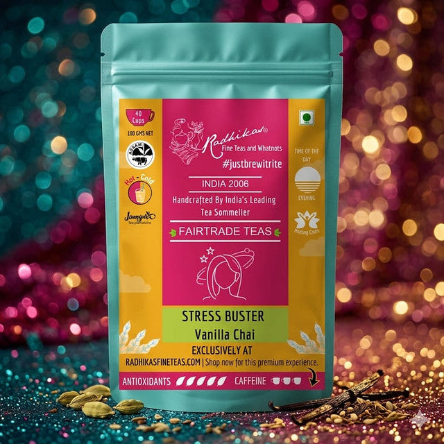 Vanilla Chai Tea Smooth Calming and Aromatic Blend Tea image T100