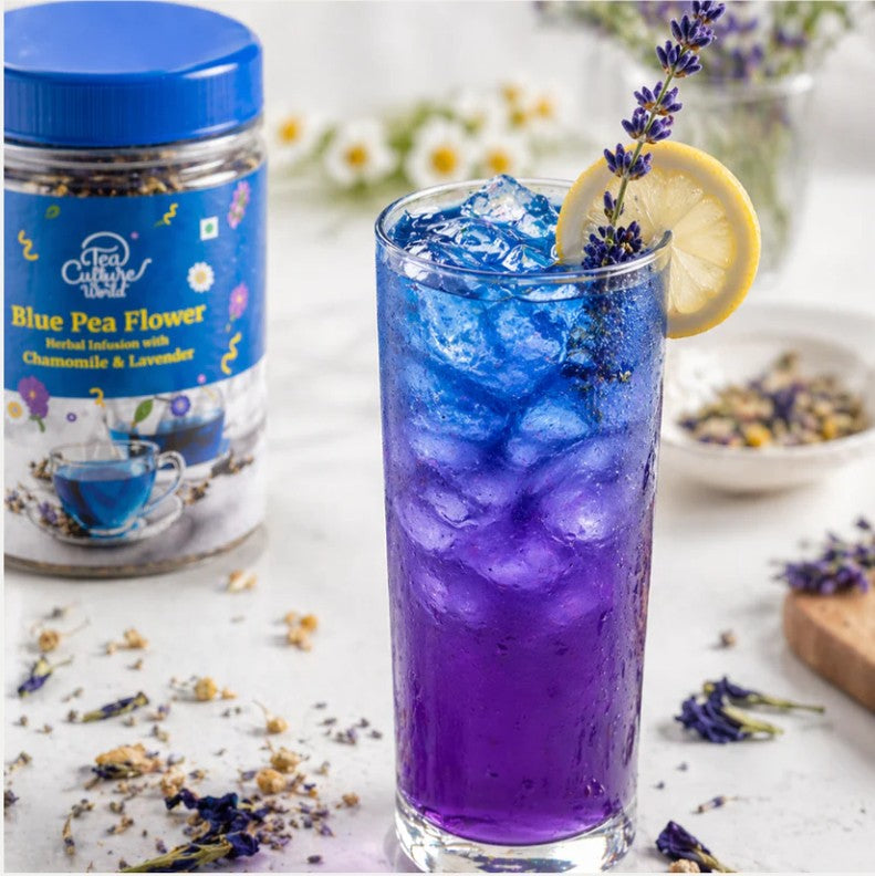 Blue Pea Flower Herbal Infusion With Chamomile & Lavender Tea image 1