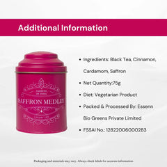 Saffron Medley Tea Tin Can image3
