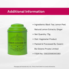 Lemon Ginger Tea Tin Can image3
