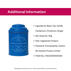 Vanilla Spice Chai Tin Can image3