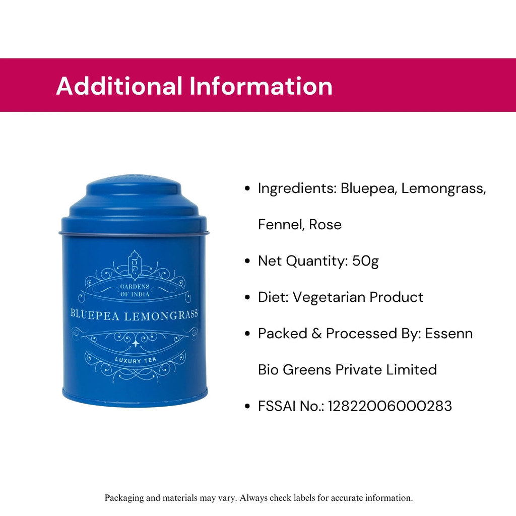 Bluepea Lemongrass Tea Tin Can image3