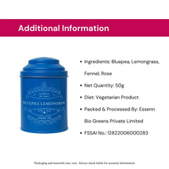 Bluepea Lemongrass Tea Tin Can image3