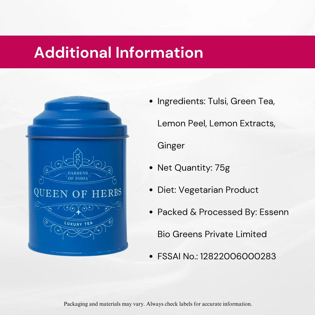 Queen of Herbs Tea Tin Can image3