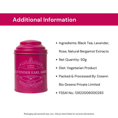 Lavender Earl Grey Tea Tin Can image3