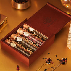 Tea Culture of The World Fabulous Four Assorted Tea Set 4 Test Tubes image 2