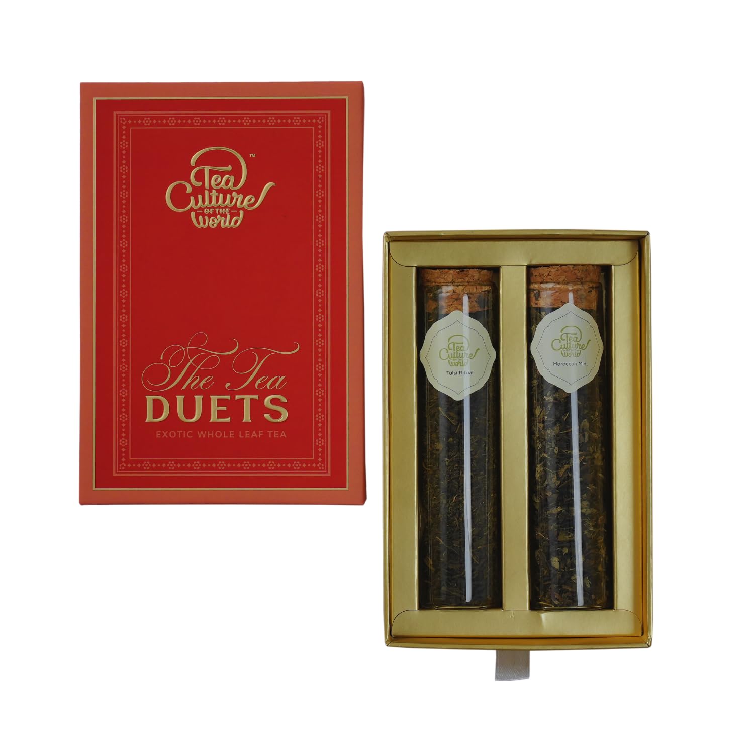 Tea Culture of The World Duet Gift Set | Moroccan Mint & Whole Leaf Green Tea image 1