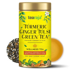 Turmeric Ginger Tulsi Green Tea imageT500