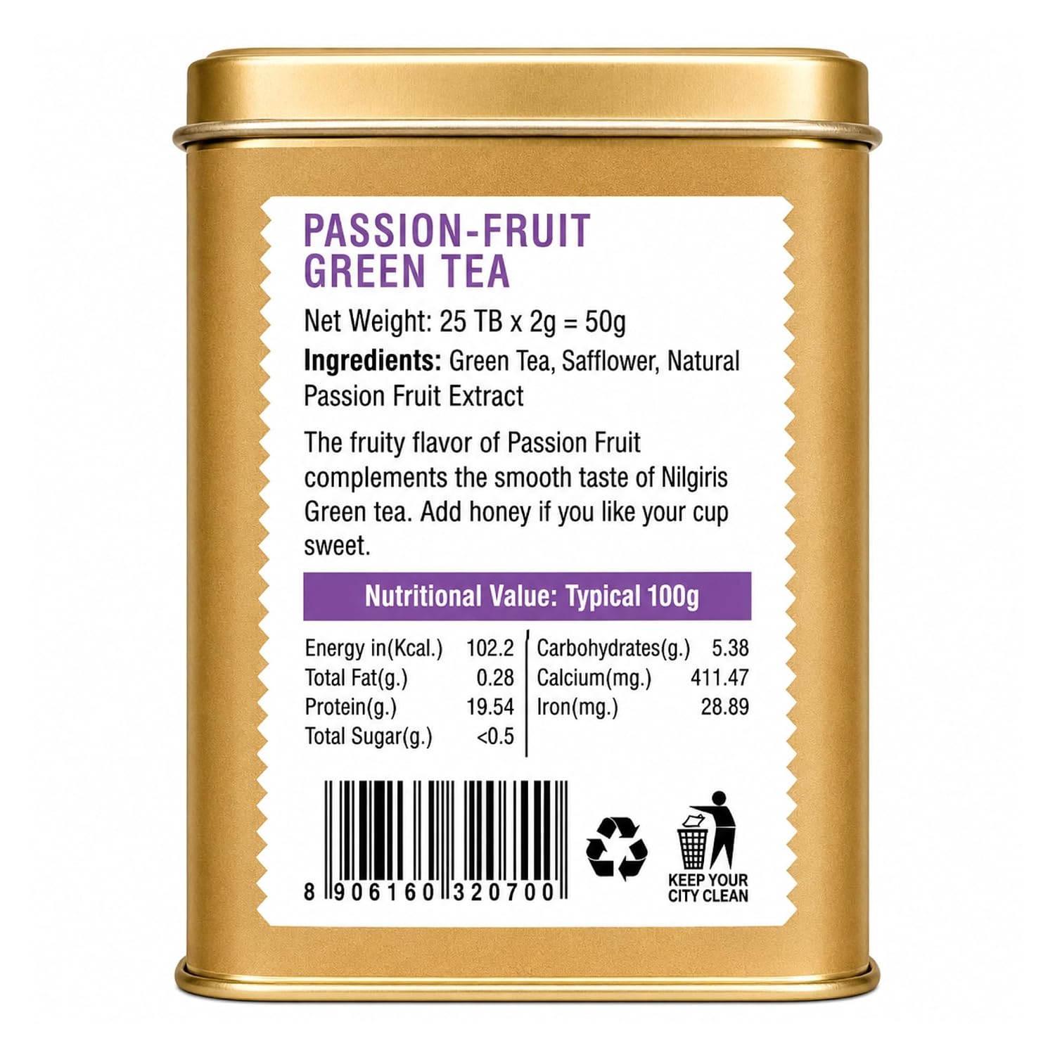 Iron Kettle Passion Fruit Green Tea Image5