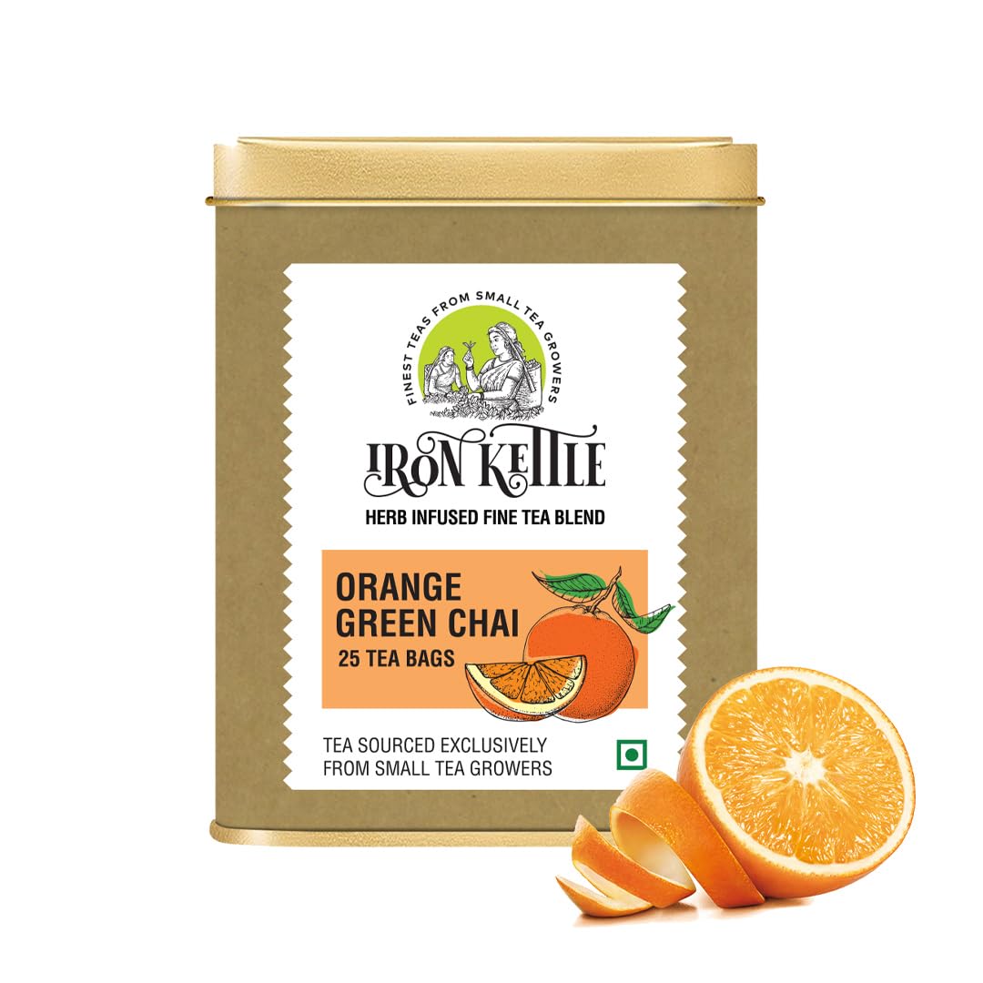 Iron Kettle Orange Green Tea Image1