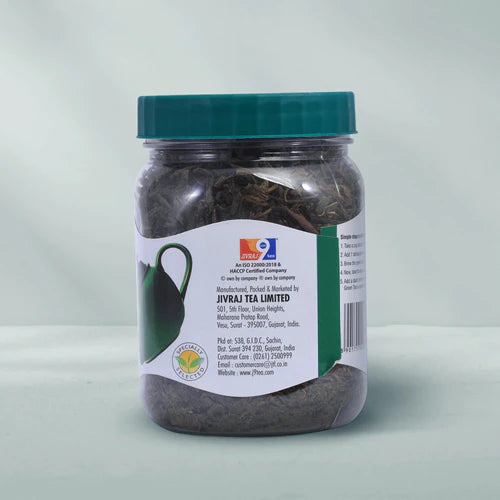 JIVRAJ9 PREMIUM GREEN TEA JAR image 125 grams2