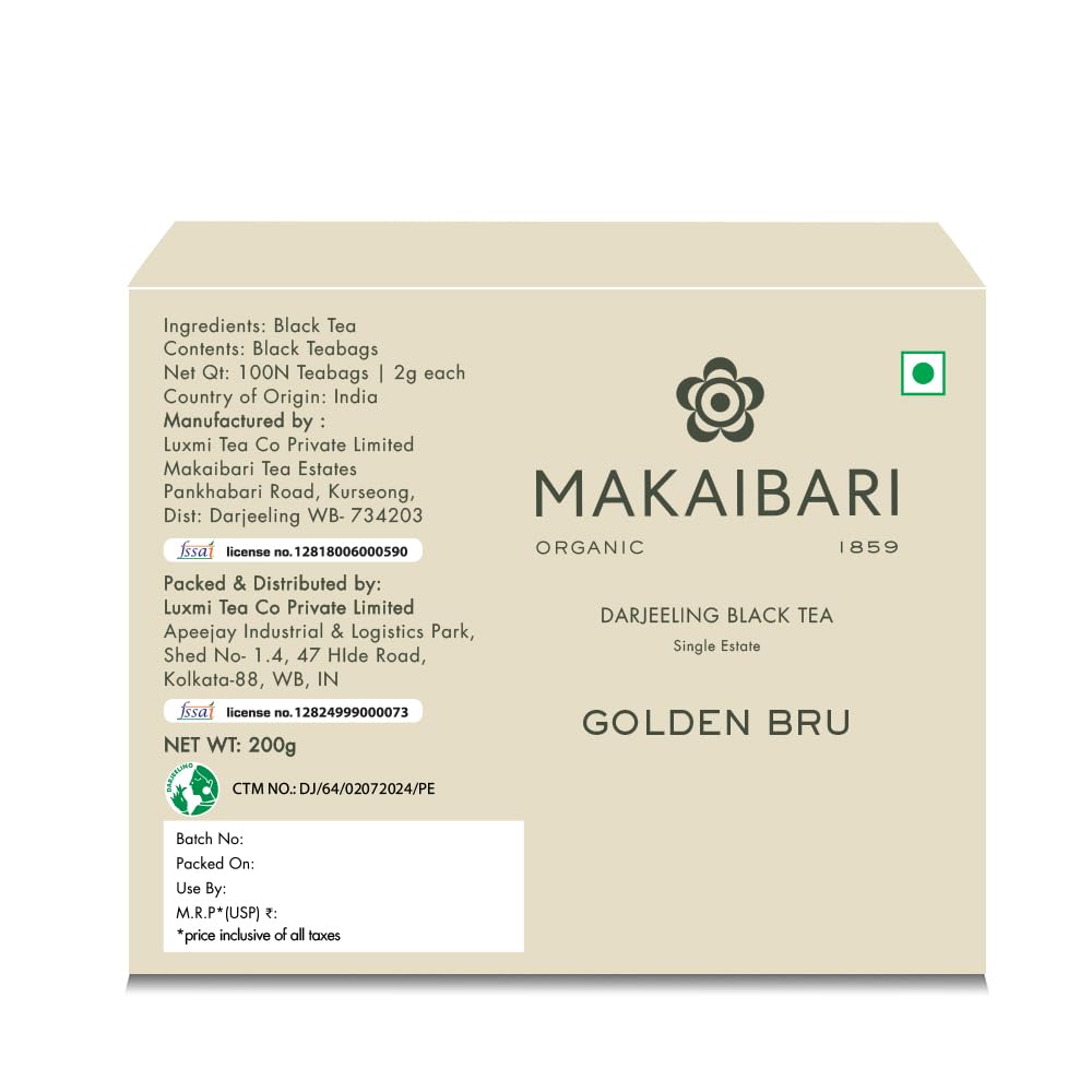 Makaibari Golden Bru Darjeeling Black Tea (Teabags) Product image2