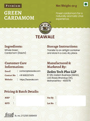 Premium Green Cardamom 50g back