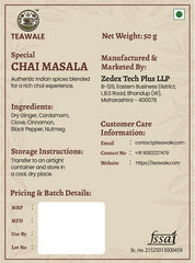 Special Chai Masala 50gm back