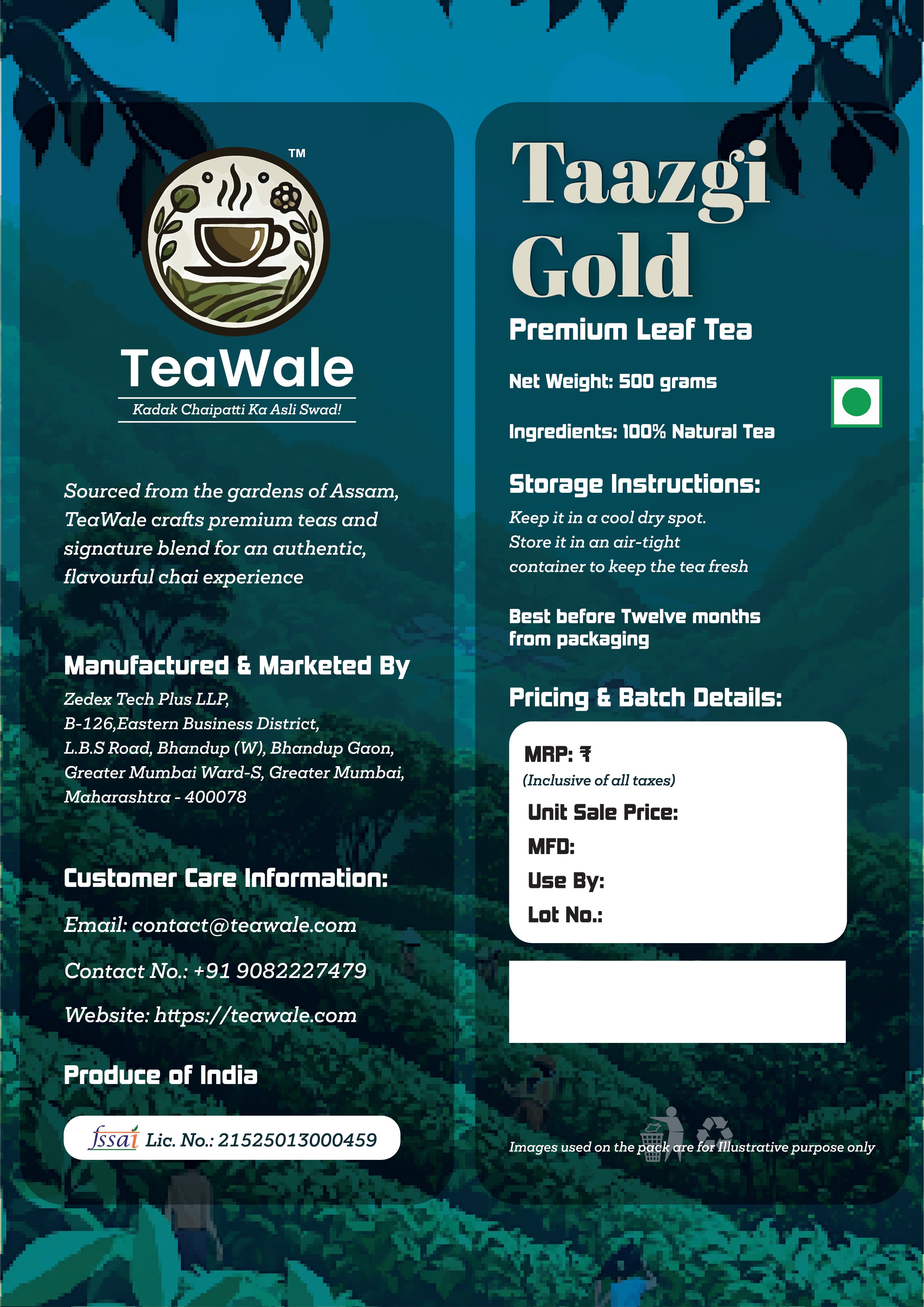 TeaWale Taazgi Gold 500gm7